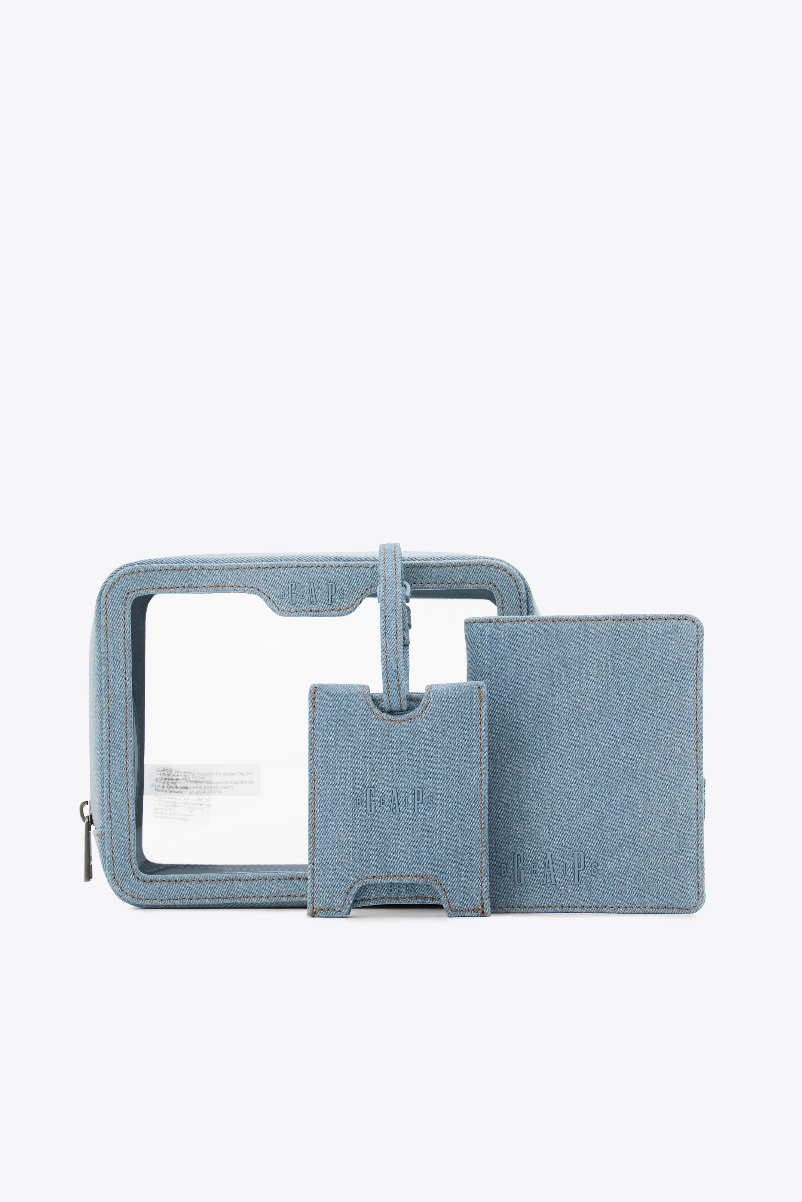 Gap x B�IS The Passport & Luggage Tag Set in Denim Blue